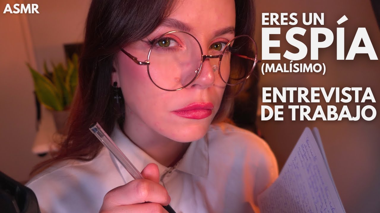 ASMR Entrevista de Trabajo Para Espias 🕵️ (pero eres malísimo)