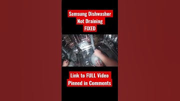 How to Fix Samsung Dishwasher Not Draining! #shorts #appliancerepair #dishwasher #diy