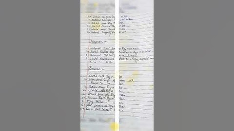 Important dates and days of the year ✍️📚🌸#importantforallexams#watchfullvideo