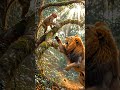 lion atek monky 🐯🐒🦁 #junglefight #monkeyvslion #lionattack #animalbattle #wildlife #ai #animalfight