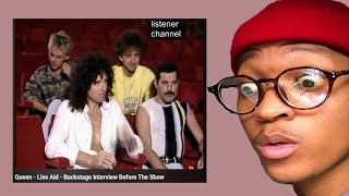 Queen - Live Aid - Backstage Interview Before The Show Reaction