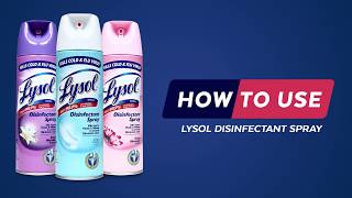 How to Use Lysol Disinfectant Spray (15s)