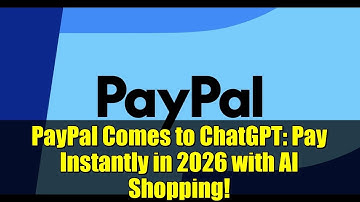 PayPal Comes to ChatGPT: Pay Instantly in 2026 with AI Shopping!
