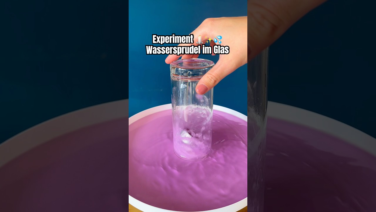 DIY Experiment Wassersprudel im Glas 