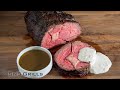 How To Cook a PERFECT Smoked PRIME RIB with Au Jus and Horseradish Cream on an SnS Grill