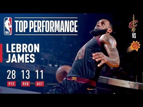 LeBron James Punctuates The Win With A Windmill Slam!