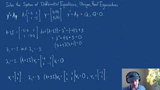 6.3 Unique Eigenvalues and Eigenvectors of a System of Differential Equations