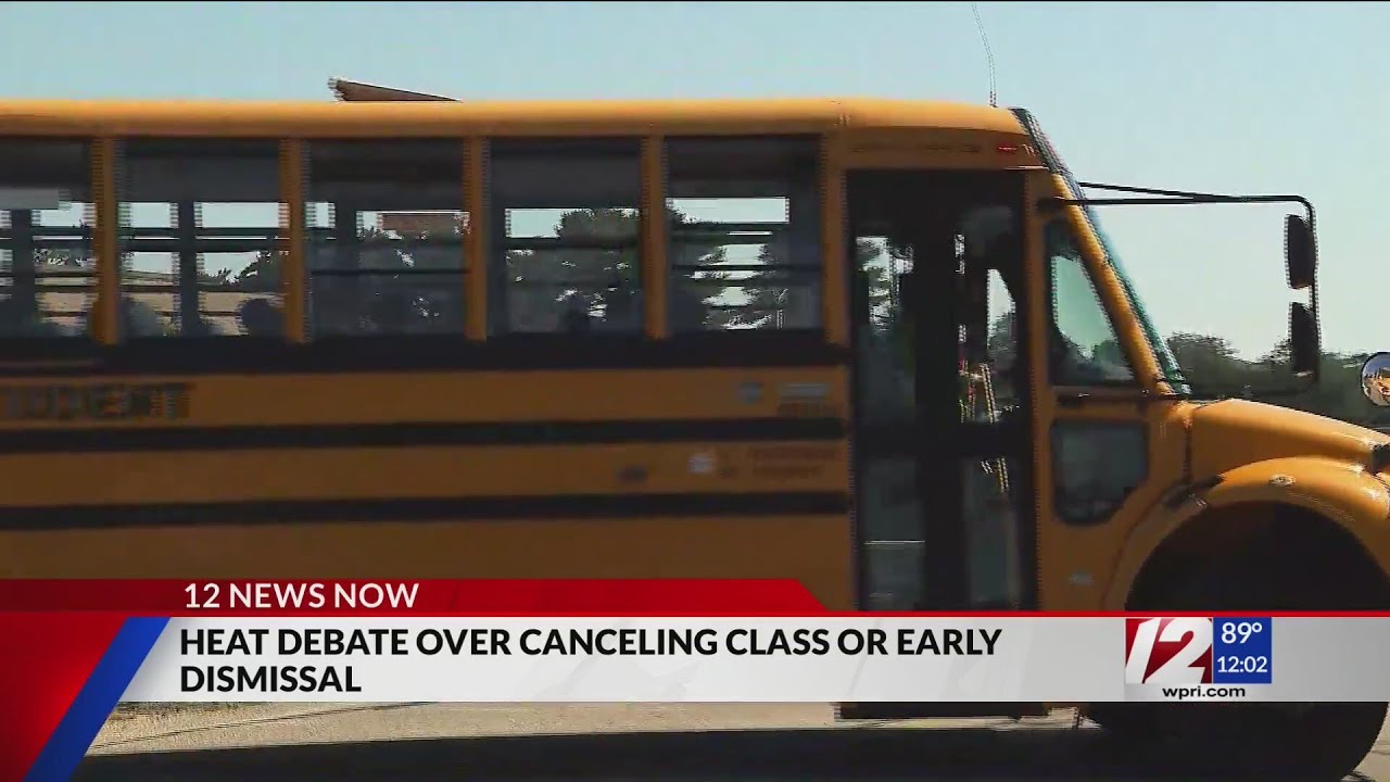 Several RI schools dismiss students early due to heat - YouTube