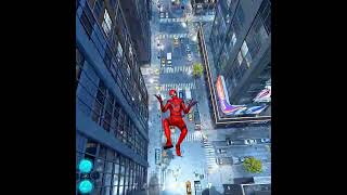 Miles Morales Red suit stunt NYC 4K Gameplay 🕷️