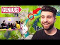 Reacting to GENIUS Fortnite Plays...