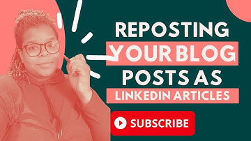 Repurpose your blog posts as LinkedIn articles on your profile
