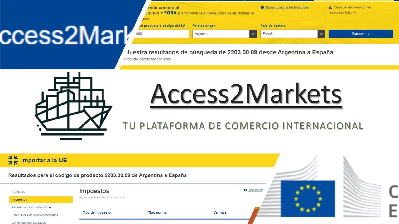 🖥️ Access2Markets: La mejor plataforma para el Comercio Internacional ...