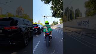 When she first SAW a girl in a DRESS on a motorcycle 🏍 😂 #bikelover #moto #reaction