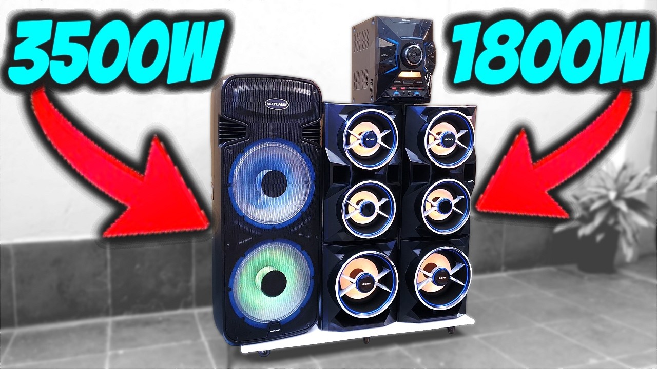 音夜 🟢💥 Sound TOWER VS mini SYSTEM! 💥🟢 Multilaser SP344 vs. Sony