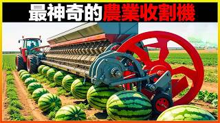 這台機器比100頭牛還要大，一小時能收割2000畝的小麥，效率簡直絕了！14台世界上最神奇的農業收割機。