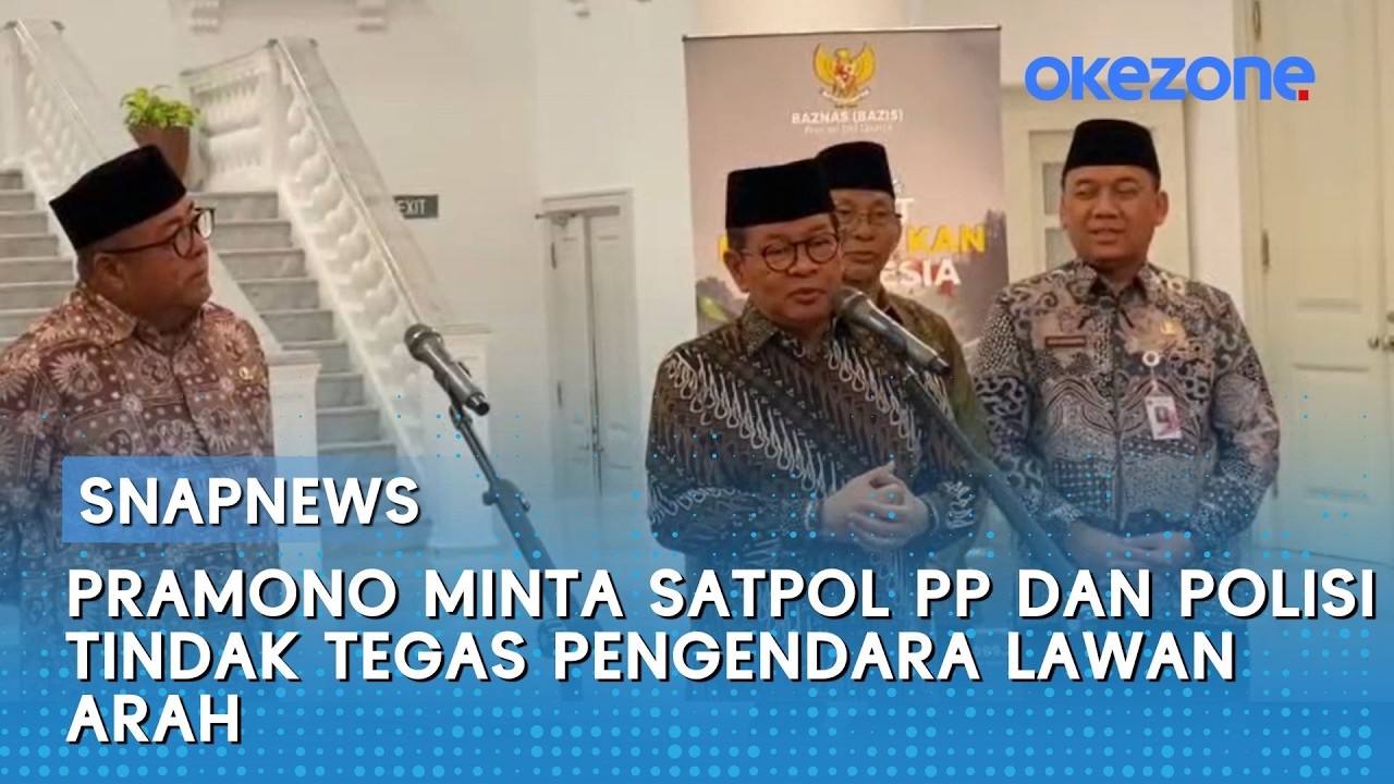 Pramono Minta Satpol PP dan Polisi Tindak Tegas Pengendara Lawan Arah