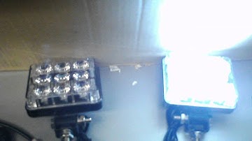 Bolt / mag mount 9 led white lights with multi patterns