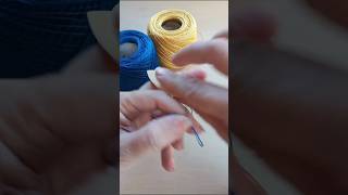 Blue and yellow tatting doilies #fairylacefromelena #tattinglace #Ukraine colors #doily #handmade