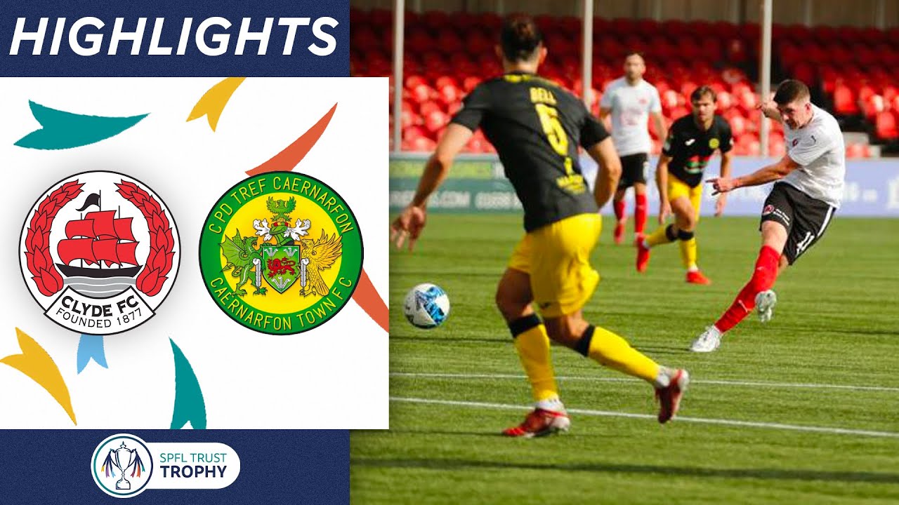 Clyde 10 Caernarfon Town Stoppage Time Winner Sends Clyde Through