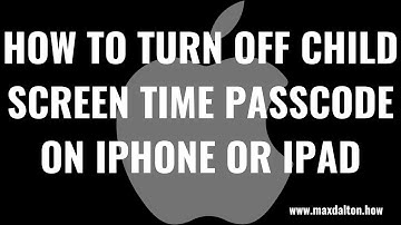 How to Turn Off Child Screen Time Passcode on iPhone or iPad