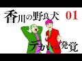 香川県のウユニ塩湖に向かうゆるゆる旅 #01 ～香川の野良犬 デカいの発覚～