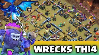 WRECKS BASES!!! TH14 Attack Strategy | Clash of Clans screenshot 1