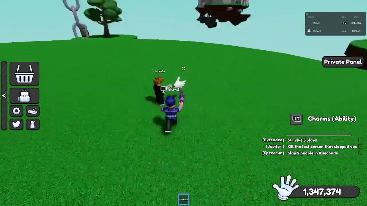 showcasing the new collector glove! (roblox slap battles)