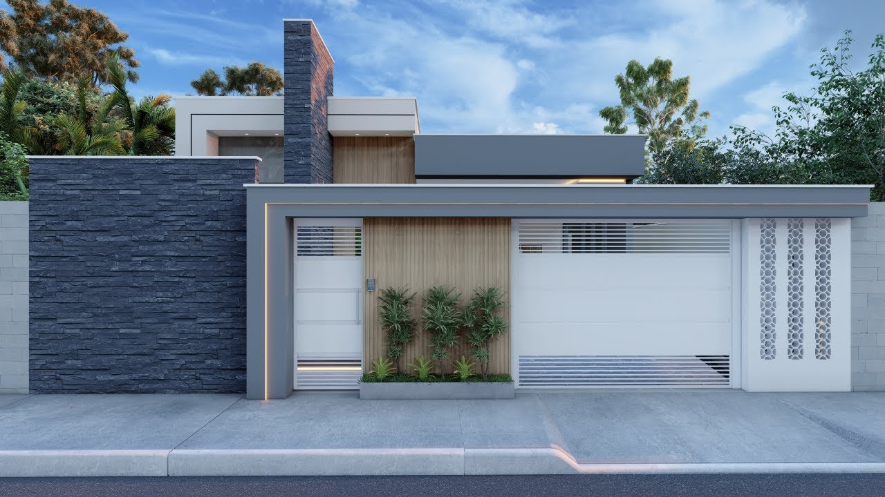 CASA MODERNA EM TERRENO 10X25 COM PISCINA – PROJETO INCRÍVEL! 🏡✨