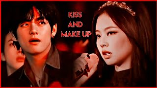 ↬taehyung reaction to jennie || taennie » kiss and make up ⌠fmv; au⌡ ❥ blackbangtan