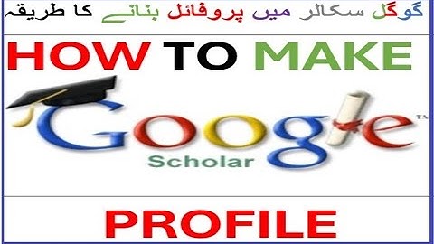How to Create and Use Google Scholar Profile for research findings | Research Articles
