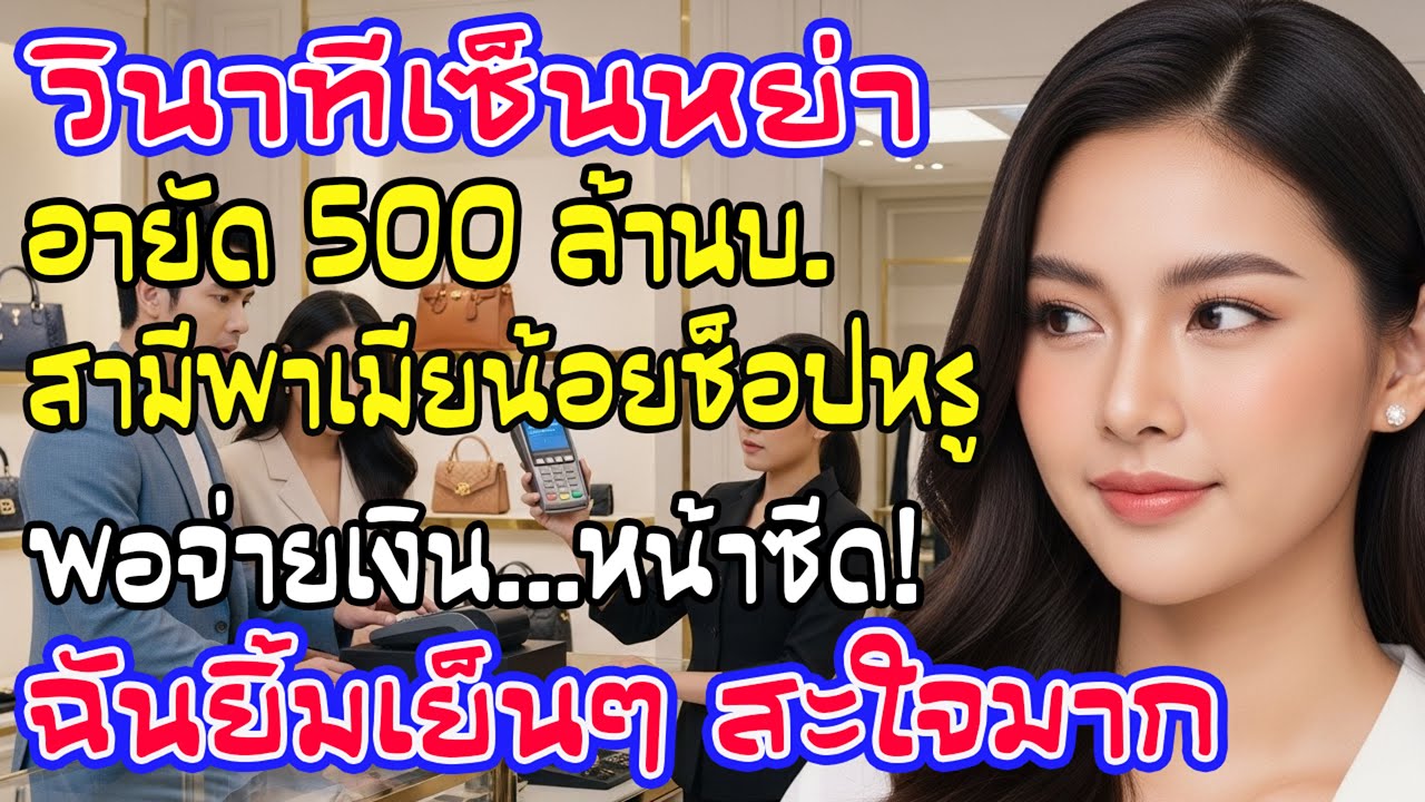 ผัวฉันพาเมียน้อยช็อปหรูทั่วเมือง แต่พอรูดบัตร…0 บาท! ฉันเพิ่งอายัด 300 ล้านหลังเซ็นหย่า
