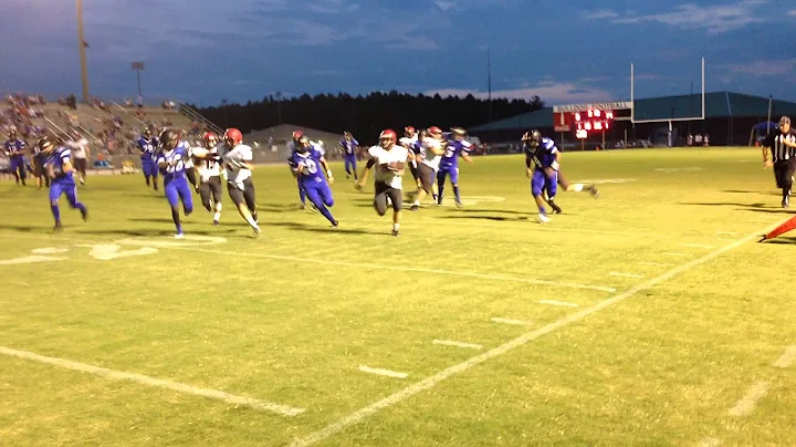 Brady Sherrill with a touchdown against Carbon Hill.