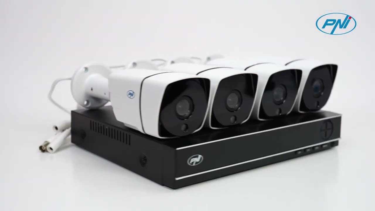 Kit supraveghere video AHD PNI House PTZ1300 Full HD RO - YouTube