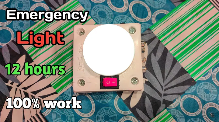 How To Make A Rechargeable Super Bright Emergency Light Upto 12 Hours Battery Backup