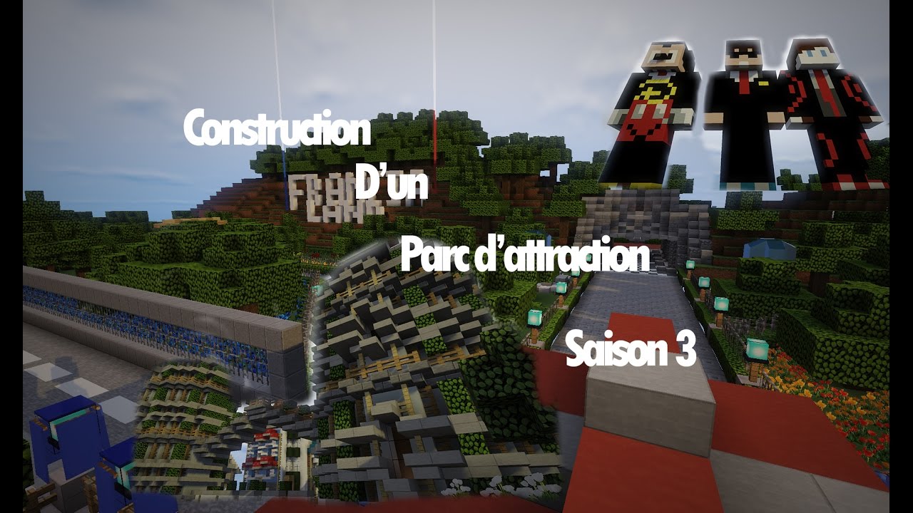 Construction d'un parc d'attraction sur Minecraft [Saison 3 Ep1] - YouTube
