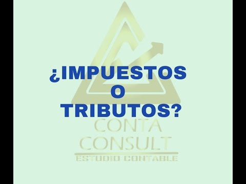 ¿Tributos o impuestos?