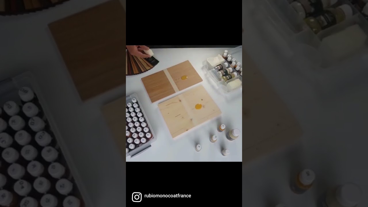Test couleurs effet naturel sur du chêne et du pin - Rubio Monocoat France