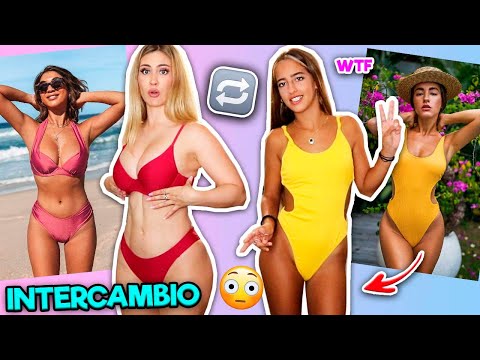 INTERCAMBIANDO BIKINIS con Ariann (hermana de Dalas) 😱 CUPSHE HAUL