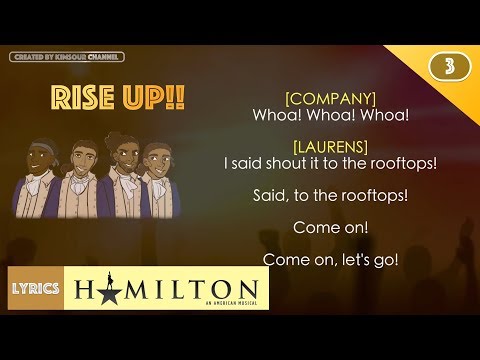 Hamilton - My Shot (MUSIC LYRICS)