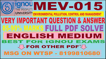 MEV 015 Important Questions Answers || mev 015 Most Important Question answers || mev 15 exam notes