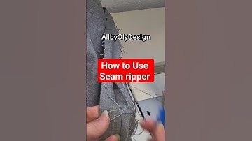 How to Use Seam ripper #sewingtip