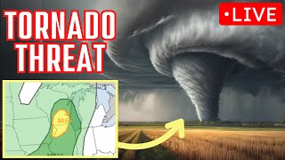 LIVE STORM CHASER IN WISCONSIN  Strong Winds, Tornadoes, and Large Hail!