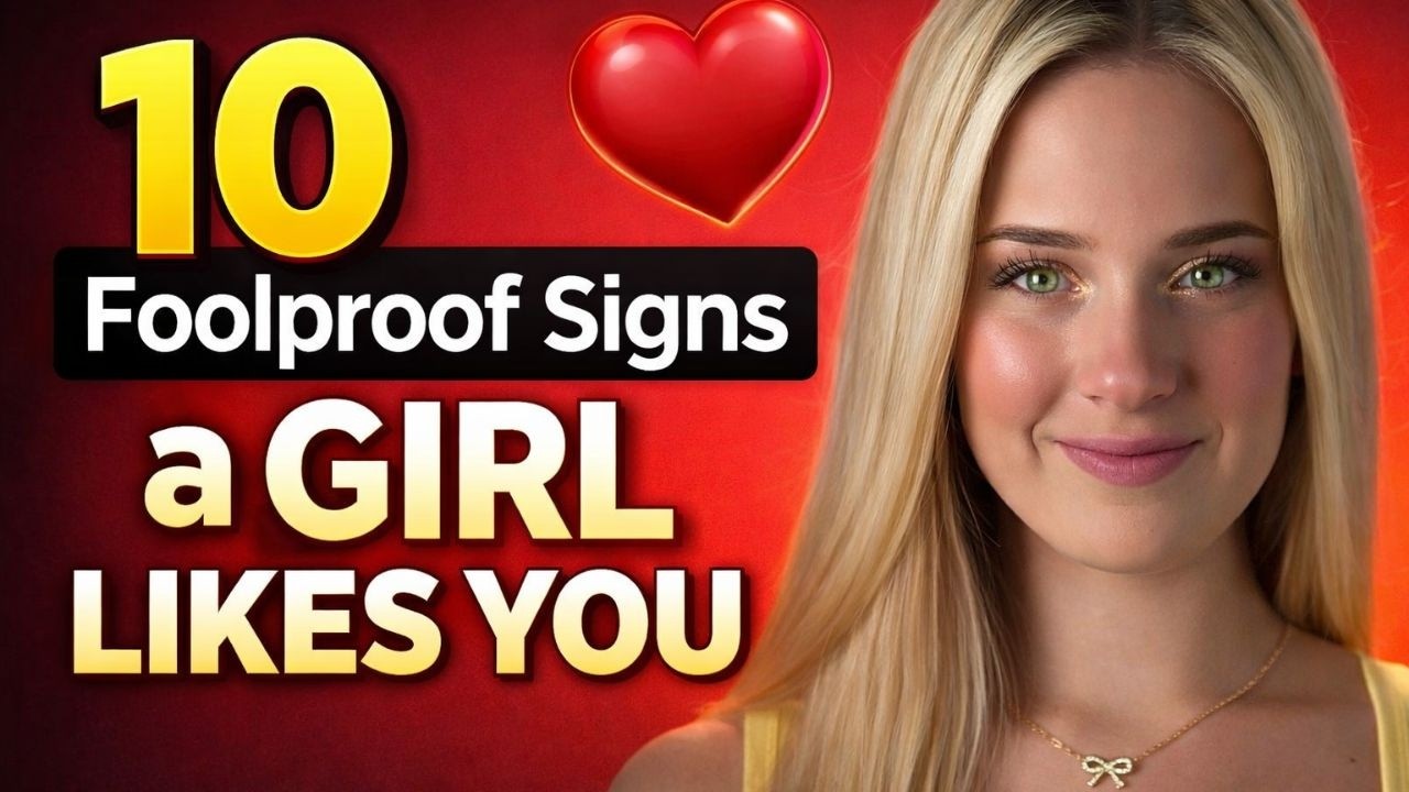 10 Foolproof Signs a GIRL LIKES YOU (Most Guys Miss These!) - YouTube