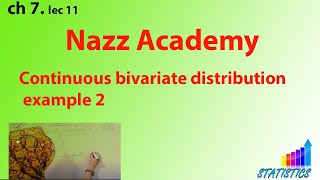 Continuous bivariate distribution example 2 ch 7 lec 13