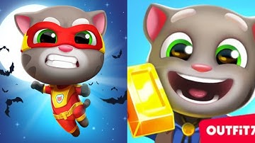 My Talking Tom Gold Run ⚡  Running 🤯 Full Screen Walkthrough Gameplay 😂 (Android & iOS)