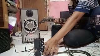 test efek gitar wlm menggunakan speaker aktif + backing track