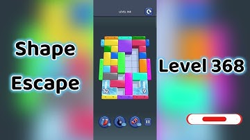 🔥 Shape Escape Level 368 Walkthrough | Can You Solve It? 🧠💥