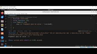 Passing Arguments by value and by Reference in C++