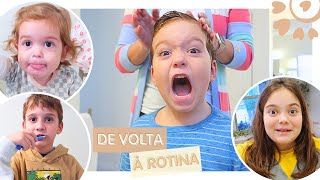 ROTINA DA MANHÃ COM 4 FILHOS, VLOG GIGANTE - FLÁVIA CALINA