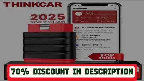 A must-have product! 2025 Thinkcar Thinksafe OBD2 Bluetooth Scanner Code Reader Car Bi-directional
